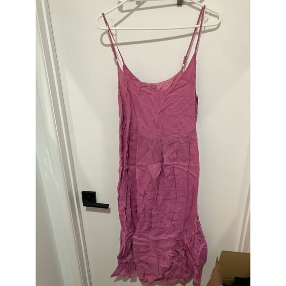 CP Shades Women's 100% Linen Dress, Lavender, Medium - Picture 1 of 3
